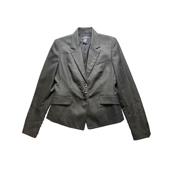Victoria K Jackets & Blazers - Body By Victoria Suit Jacket Women 8 Medium Charcoal Gray Single Breasted Blazer